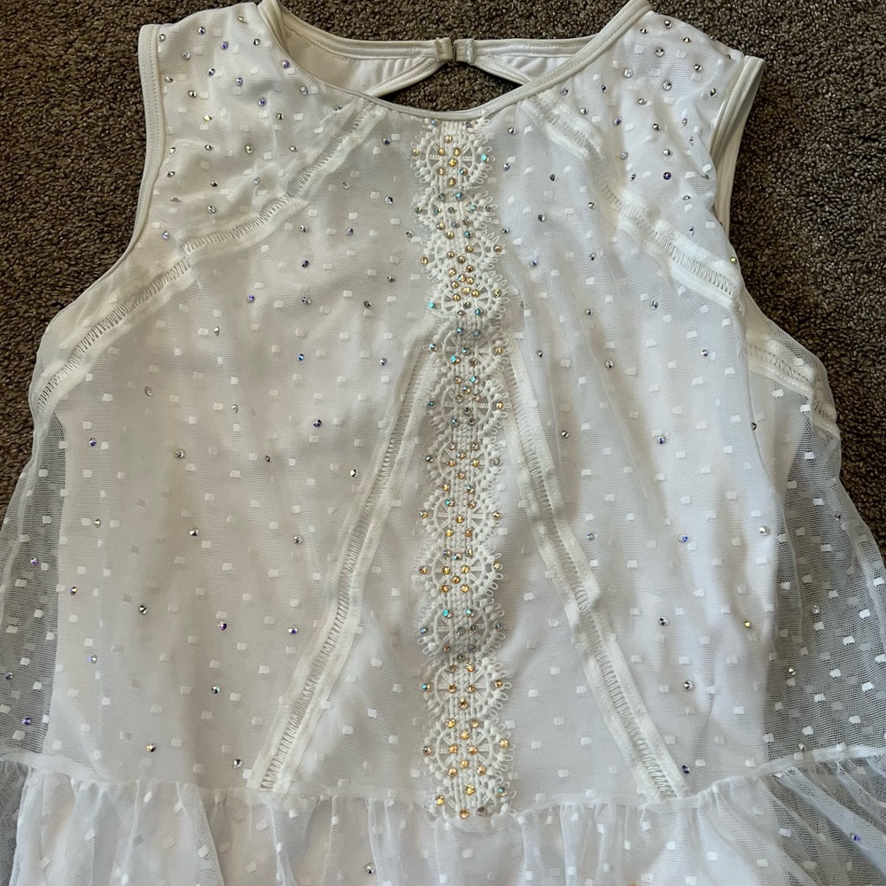White Lyrical Dance Costume - image 2